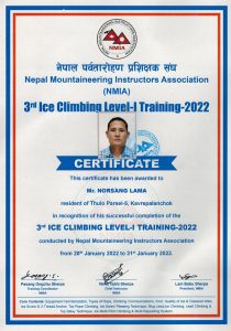 Ice climbing