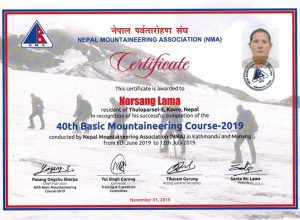 Mountaineering Course
