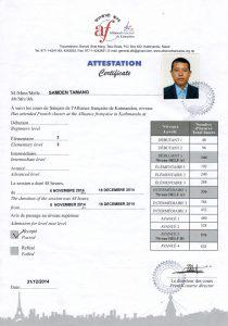 French language for Trekking guide
