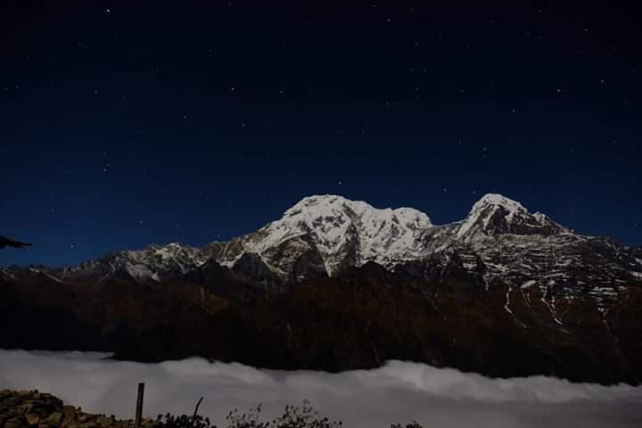 South Annapurna and Hiuchuli Peak.