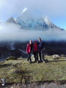 Ama Dablam on the background