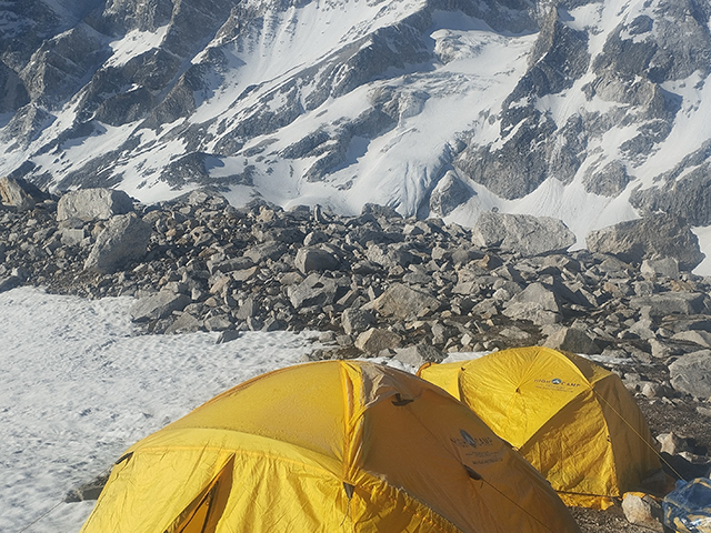 Larkya Peak Base Camp.
