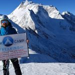 The Larkya Peak summit